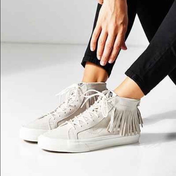 vans fringe high tops